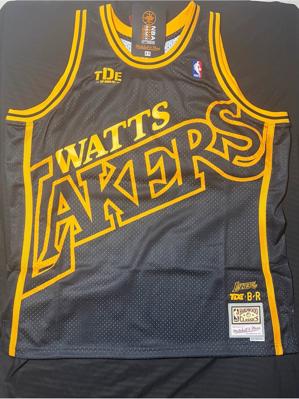 Mitchell & Ness x TDE Bleacher Report Lakers Jersey Watts 2XL NWT
